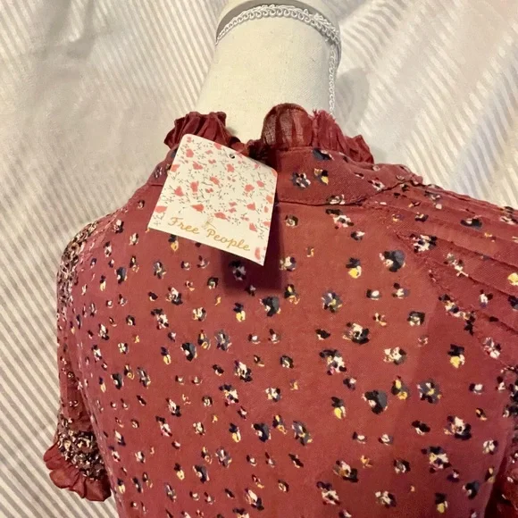 Free People NWT maxi prairie inspired dress. - Picture 3 of 7